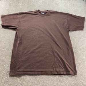 Pro Club Heavy Weight Shirt Mens 3XL Brown Short Sleeve Cotton Tee